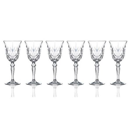 LORENZO IMPORT Lorenzo Import 238470 RCR Melodia Crystal Wine Glass set of 6 238470
